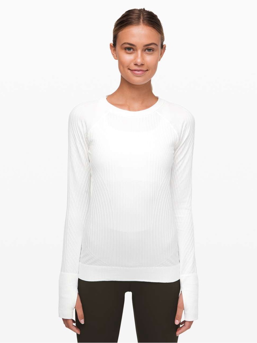 Lululemon Rest Less Pullover Crewneck Top in White